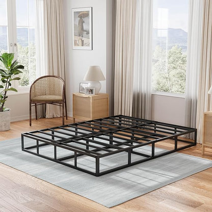 Queen Box Spring 9 Inch High Profile Strong Metal Frame Mattress Foundation, Quiet Noise-Free,Easy Assembly, 3000lbs Max Weight Capacity