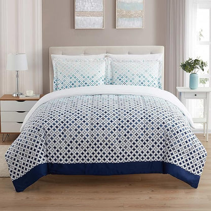 Sweet Home Collection 5 Piece Comforter Set Bag Solid Color All Season Soft Down Alternative Blanket & Luxurious Microfiber Bed Sheets, Genova, Twin