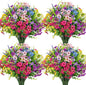 Ouddy Decor 24 Bundles Artificial Flowers for Outdoors Multicolor Fake Flowers Plastic Plants Faux Lavender UV Resistant for Spring Summer Garden Patio Window Box Office Table Kitchen Home Decor