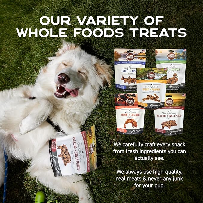 Smart Cookie All Natural Soft Dog Treats - 5 Flavor Variety Pack (5oz Each) - Healthy Dog Treats for Dogs & Puppies with Allergies, Sensitive Stomachs - Chewy, Grain Free, Made in USA-Mewly Pet