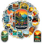 100 PCS National Park Stickers Pack – Waterproof Vinyl America Travel Decals of US Parks for Laptop, Water Bottle, Scrapbook, Car, Luggage – Gift for Kids, Teens, Adults