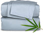 Short Queen Sheets by Pure Bamboo for RV Camper (60"x75") - Genuine 100% Organic Viscose Derived from Bamboo Bed Sheet Set, Soft & Cooling, Lifetime Quality Promise (Short Queen, Sterling Blue)