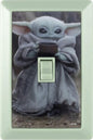 STAR WARS The Child Wall Switch, Battery Operated, Night Light, Wireless, Baby Yoda, Mandalorian, ON/Off, LED Light Switch, Perfect for Bedrooms, Bathrooms, Nursery, Game Room and More, 53291