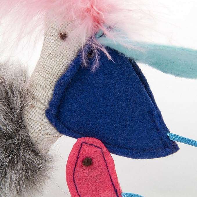 Petlinks Hide & Peek Pelican Plush Catnip Cat Toy - Multi Color, One Sisze-Mewly Pet