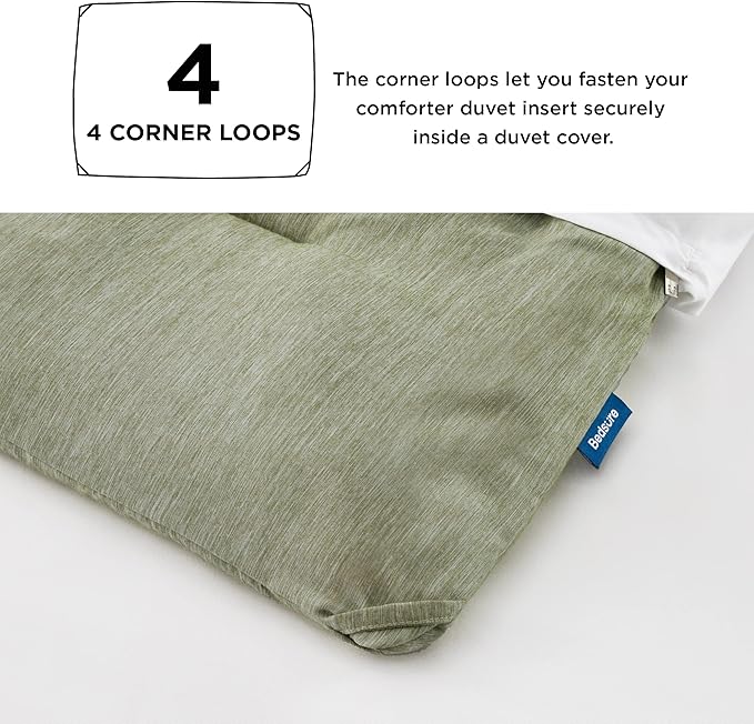 Bedsure Twin/Twin XL Comforter Set - Olive Green Soft Bedding for All Seasons, Cationic Dyed Bed Set, 2 Pieces, 1 Twin Size Comforter (68"x88") and 1 Pillow Sham (20"x26"+2")