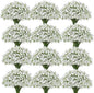 80 Pcs Babys Breath Artificial Flowers Bulk, Real Touch Fake White Babies Breath Flowers, Faux Gypsophila Bouquet for Wedding Home Decor Floral Arrangement