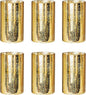 Gold Candle Holder Hurricane Candle Cylinder Vases for Centerpieces Set of 6 for Wedding Table Centerpiece