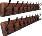 SKOLOO Rustic Large Wall Mounted Coat Rack-38.6'' Long Coat Rack for Wall, Pine Solid Wood Coat Rack Hook, Farmhouse Coat Hanger Wall Mount for Hanging Jacket Coat Hat, Pack of 2