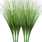Vlorart 33" Artificial Plants 6 Pack Onion Tall Grass Greenery, Faux Fake Grass Shrubs Plant Flowers Wheat Grass for House Home Indoor Outdoor Office Room Gardening Indoor Décor-Green