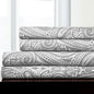 King Size Sheets - Breathable Luxury Bed Sheets with Full Elastic & Secure Corner Straps Built In - 1800 Supreme Collection Extra Soft Deep Pocket Bedding Set, Sheet Set, King, Paisley Gray