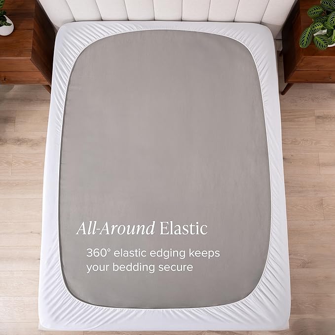 Bare Home Twin Extra Long Microplush Mattress Topper - Pillow Top Reversible - Mattress Cover - Dual Sided All-Season - 8" to 24" Deep Pocket - Fitted Cover - Dorm Essentials - Plush Bed Pad (Twin XL)