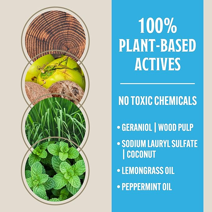 Grandpa Gus's Natural Mosquito Repellent Spray, Time-Release Plant-Based Actives, Non-Greasy, No Stains, DEET-Free, 4 oz (Pack of 2)-Mewly Pet