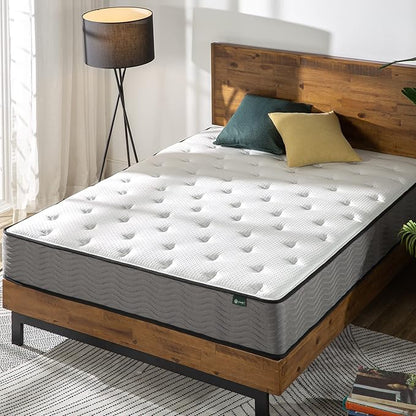 ZINUS 10 Inch Support Plus Pocket Spring Hybrid Mattress, Queen, Strong Coils for Durable Support, Pocket Innersprings for Motion Isolation, Mattress in A Box