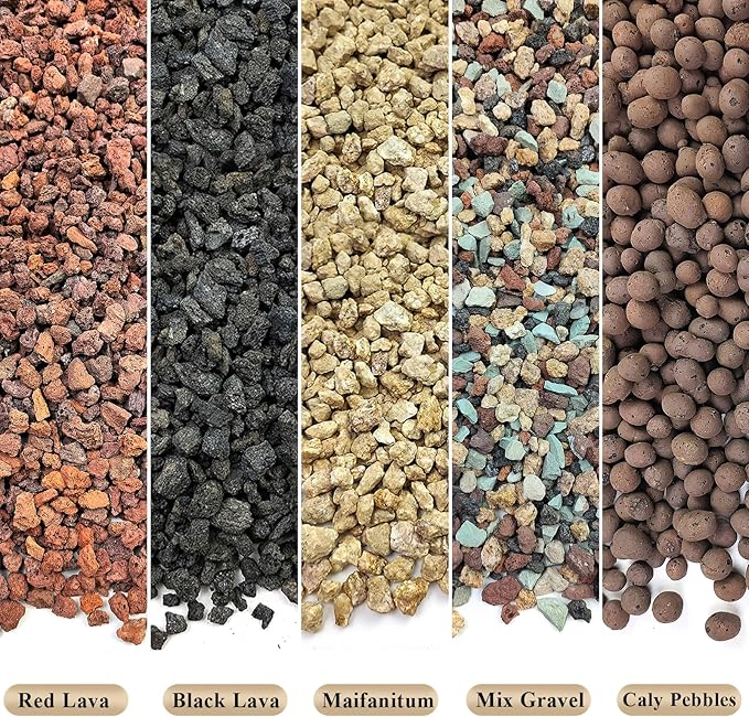 5 lbs Clay Pebbles for Plants, 8-12 mm Leca Clay Balls for Indoor Plants, Orchid Potting Mixes, Hydroponic Growing, Aquaponics, Potted Top Dressing and Drainage-Mewly Pet