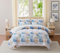 Floral Comforter Set Twin Size with Sheets Bed in a Bag – Deep Pocket Fitted Sheet with Elastic Corners, Cozy Comforter, Pillowcases & Shams – Soft Microfiber All Season Bedding – Machine Washable