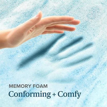 ZINUS 3 Inch Swirl Gel Cooling Memory Foam Mattress Topper, Cooling Airflow Design, CertiPUR-US Certified, Full