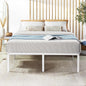 Best Price Mattress 16 Inch Metal Platform Bed Frame, Heavy Duty Steel Slats, White, Queen