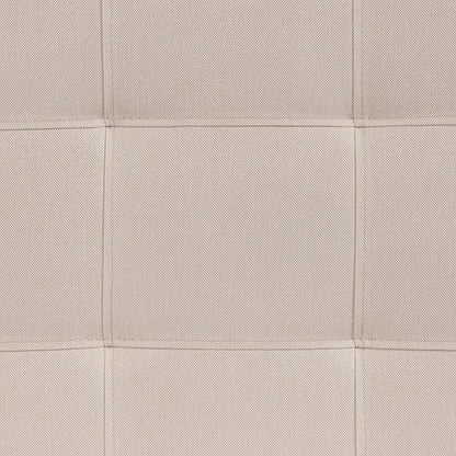 Flash Furniture Bedford Box Stitch Tufted Upholstered Full Size Headboard in Beige Fabric