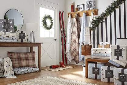 Eddie Bauer - Full Sheets, Cotton Flannel Bedding Set, Brushed For Extra Softness, Cozy Home Decor (Tree Farm, Full)