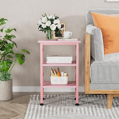 VECELO Modern Nightstands X-Design Side End Table Night Stand with Storage Shelf for Bedroom,Living Room,