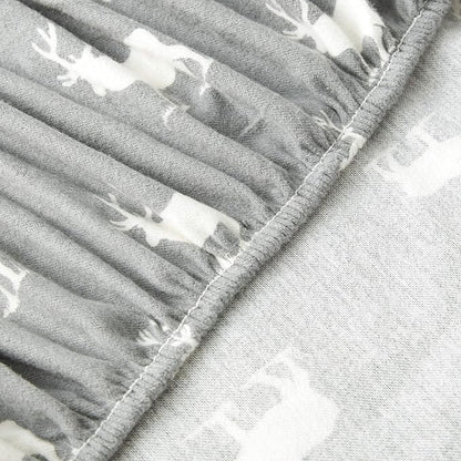 Eddie Bauer - Queen Sheets, Cotton Flannel Bedding Set, Brushed For Extra Softness, Cozy Home Decor (Elk Grove, Queen)