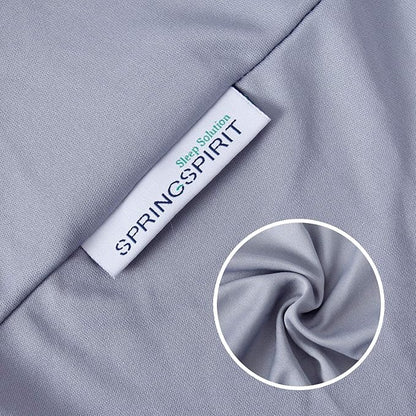 Box Spring Cover King Size, Alternates for Bed Skirt, Smooth and Elastic Woven Material Wrap Around 4 Sides of The Box Spring, Wrinkle & Fading Resistant, Washable, Dustproof, Grey
