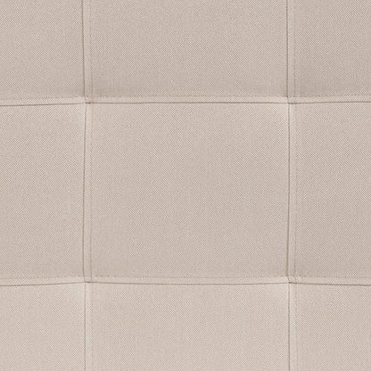 Flash Furniture Bedford Tufted Upholstered King Size Headboard in Beige Fabric