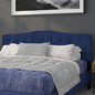 Flash Furniture Cambridge Tufted Upholstered King Size Headboard in Navy Fabric