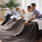 Bedsure GentleSoft Sherpa Fleece Oversized Cal King Blankets for Bed - Thick and Warm Throw for Women and Men, Soft Fuzzy Plush Large Blanket for Winter, Brown, 112x98 Inches