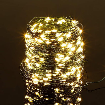 Twinkle Star, 4 Inches Indoor Outdoor, LED String Light Dimmable Control Starry Green Wire Lights Home Lighting Bedroom Wedding X-mas Party Decoration, Warm White