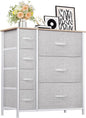 YITAHOME Dresser for Bedroom, 7 Drawers Fabric Dresser, Organizer Unit for Living Room, Hallway, Closets - Sturdy Steel Frame, Wooden Top & Easy Pull Fabric Bins