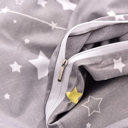 MAXYOYO Grey Constellation Japanese Floor Futon Mattress, Tatami Floor Mat Portable Camping Mattress Kids Sleeping Pad Foldable Roll Up Floor Lounger Couch Bed with Mattress Protector Queen Size