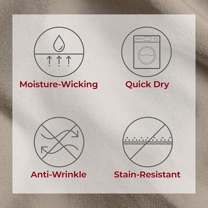 Mellanni Extra Deep Twin Sheets - 3 PC Iconic Collection Bedding - Hotel Luxury, Ultra Soft, Cooling Bed Sheets - Wrinkle, Fade, Stain Resistant (Twin, Tan)