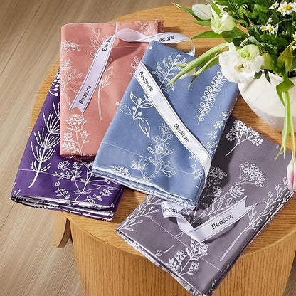 Bedsure Twin/Twin XL Comforter Set - Infinity Blue Comforter, Cute Floral Bedding Comforter Sets, Gifts for Woman, 2 Pieces, 1 Soft Reversible Botanical Flowers Comforter and 1 Pillow Sham