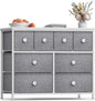 Sorbus Dresser with 8 Drawers - Chest Clothing Organizer Unit with Steel Frame Wood Top Knob Handle Easy Pull Fabric Bins - Large Storage Furniture for Bedroom, Hallway, Living Room, Nursery & Closet