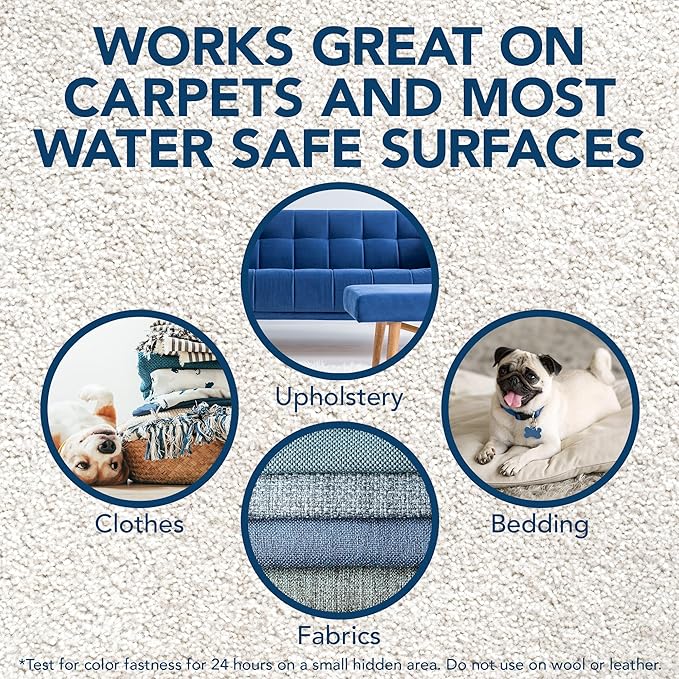 Simple Solution Stain & Odor Eliminator for Pets, Carpet Deodorizer, Enzyme Pet Odor Eliminator for Home, Stain Remover for Cat & Dog Pee, Urine Destroyer, Carpet Cleaner Spray, Gallon-Mewly Pet