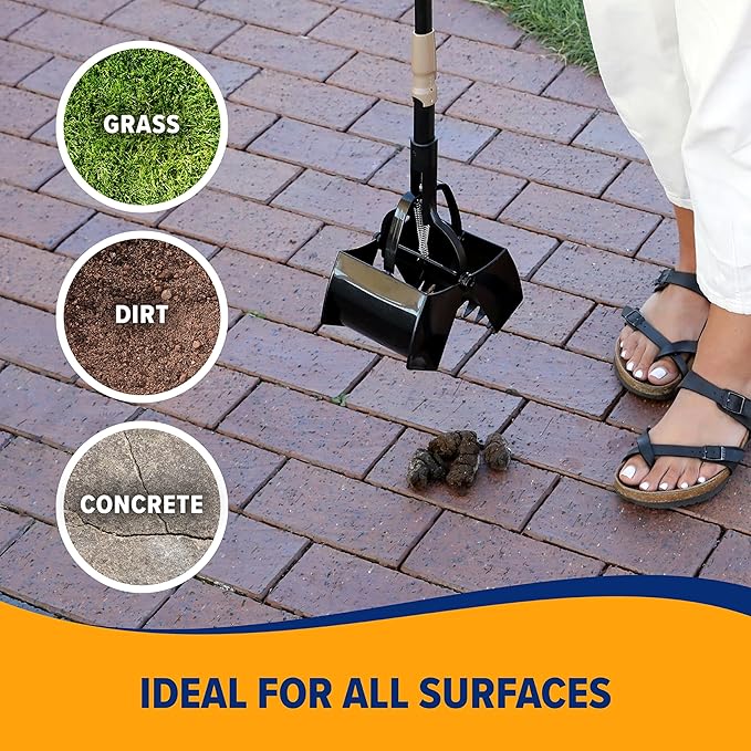 Arm & Hammer Pooper Scooper Claw Scoop Dog Poop Scooper for Yard Pet Waste Management System-Mewly Pet