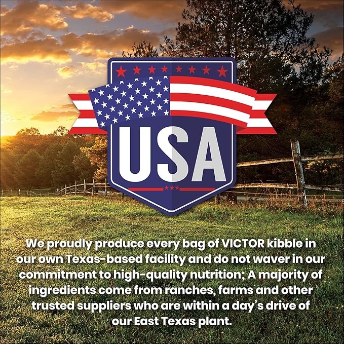 VICTOR Super Premium Dog Food – Select Ocean Fish Formula with Salmon – Omega-3 and Omega-6 Enriched Gluten-Free Dry Kibble for All Normally Active Dogs of All Life Stages, 15lbs-Mewly Pet