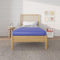 NapQueen 5 Inch Twin Memory Foam Mattress, Medium Feel, CertiPUR-US Certified, Bed in a Box, Breathable Soft Fabric Cover, Blue