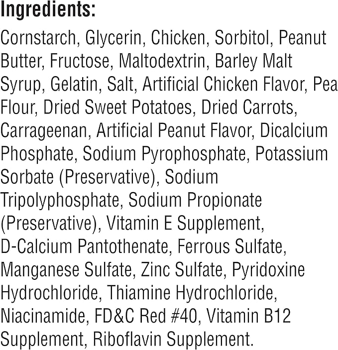 SmartBones Mini Chews With Real Peanut Butter 32 Count, Rawhide-Free Chews For Dogs-Mewly Pet