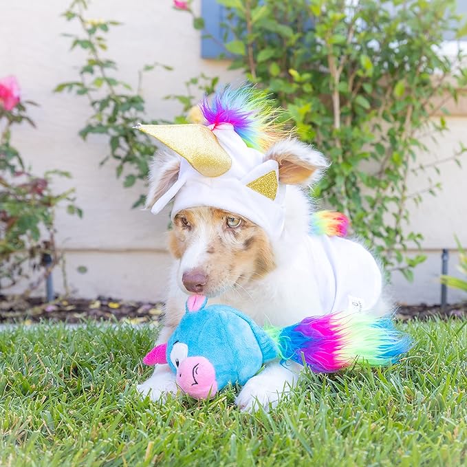 Hyper Pet Doggie Pal Unicorn Interactive Plush Dog Toys (Wiggles, Vibrates, and Barks – Dog Toys for Boredom and Stimulating Play)-Mewly Pet