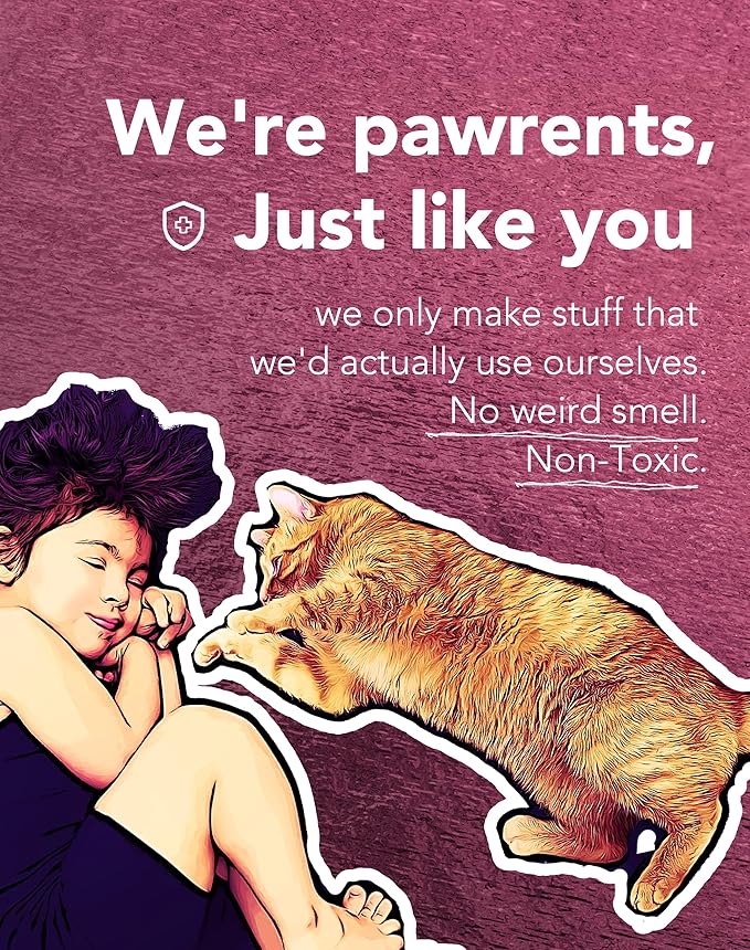 Lukamoo® Cute Cat Litter Mat (30’’x20’’), Large/L, for Kitty Litter & Cute Cat Litter Box-Mewly Pet