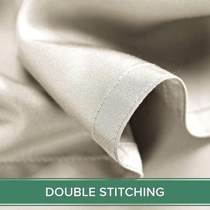 California King Sheets by Pure Bamboo, Genuine 100% Organic Viscose Derived from Bamboo Bed Sheet Set, Soft & Cooling, Double Stitching, Lifetime Quality Promise (California King, Ivory)