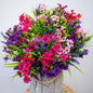 Artificial Flowers Outdoor Shrubs - 16 Bundles Fake Plants UV Resistant No Fade Faux Plastic Greenery Home Garden Porch Patio Decoration Office Indoor (1, Multi-16pcs)