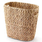 4 Gallons Wicker Waste Basket for Bathroom - Water Hyacinth Wicker Trash Can – Kitchen, Bathroom Garbage Can, Oval Magazine Basket - Desk Trash Can, Office Garbage Can with Open Top, Handles