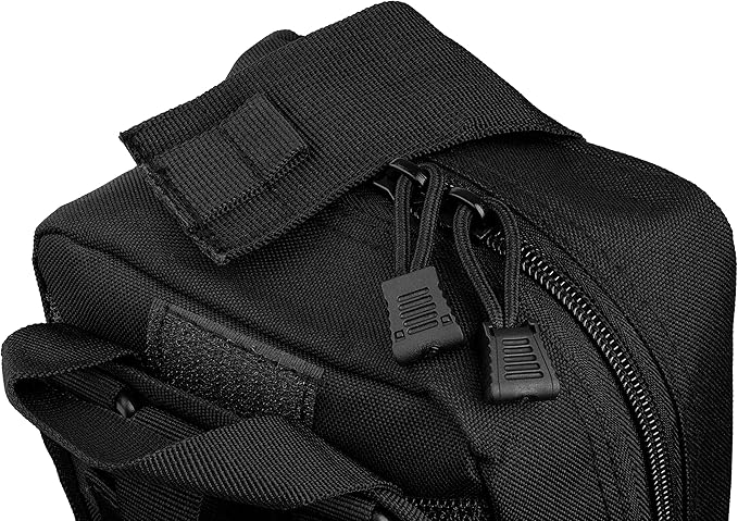 Scherber Premium IFAK Kit Trauma Pack | HSA/FSA Approved | Fully Stocked MOLLE Pouch w/CAT Tourniquet, HyFin Chest Seal, & Israeli Bandage | Trauma Kit for Gunshot, Bleeding, Major Wound Care (Black)-Mewly Pet