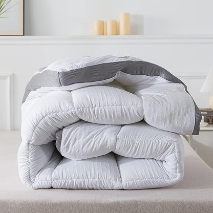 Mattress Topper King Mattress Pad Protector - Quality Plush Luxury Down Alternative Pillow Top - Extra Thick Mattress Cover(King Size)