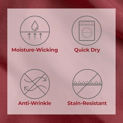 Mellanni Extra Deep King Sheets - 4 PC Iconic Collection Bedding - Hotel Luxury, Ultra Soft, Cooling Bed Sheets - Wrinkle, Fade, Stain Resistant (King, Brick Red)