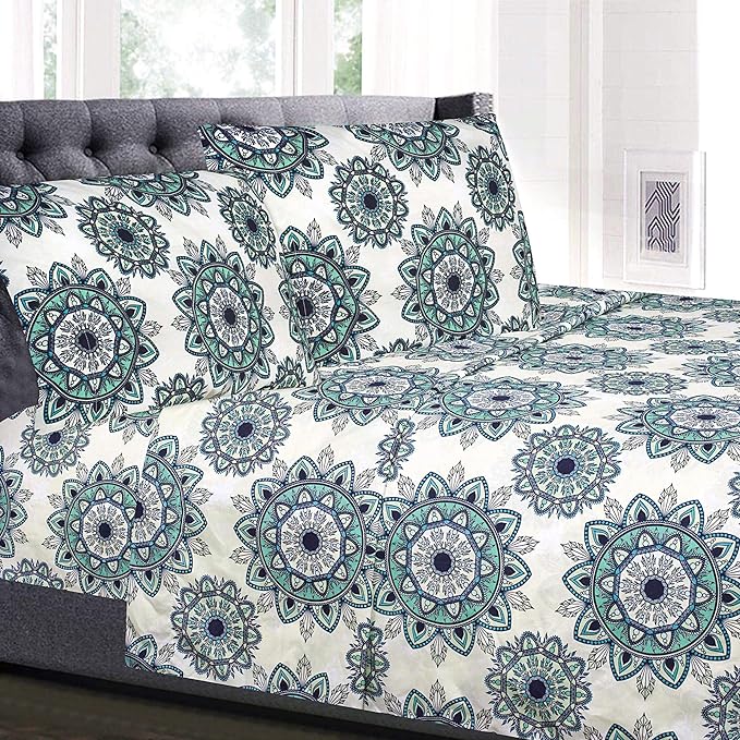 Twin Sheets - Breathable Luxury Sheets with Full Elastic & Secure Corner Straps Built In - 1800 Supreme Collection Extra Soft Deep Pocket Bedding Set, Sheet Set, Twin, Ashley