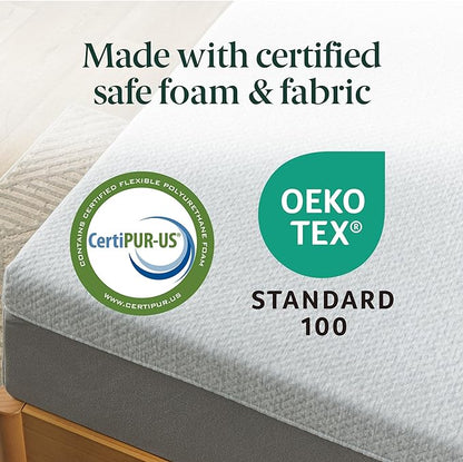 ZINUS 10 Inch Ultima Memory Foam Mattress [New Version], Twin, Fiberglass Free, Medium Firm Feel, Breathable Airflow Memory Foam, Certified Safe Foams & Fabric, Mattress in A Box